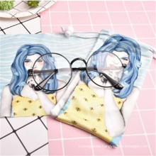 Transfer Printing Microfiber Sunglasses Pouch